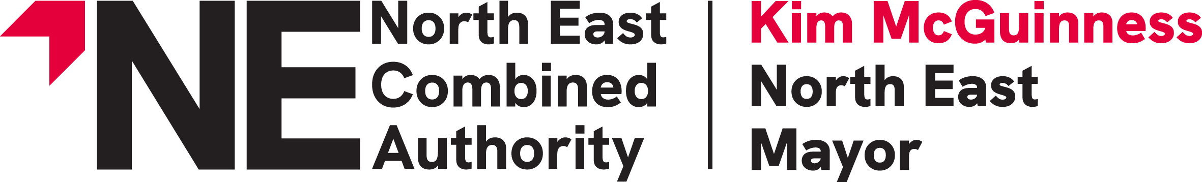 Logo: NE North East Combined Authority Kim McGuiness North East Mayor
